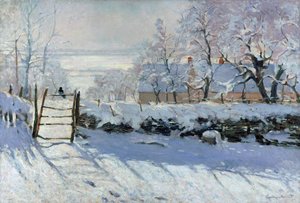 Die Elster, 1869 von Claude Monet