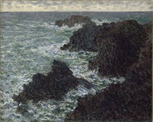 Die Felsen von Belle-Ile, Die wilde Küste, 1886 von Claude Monet