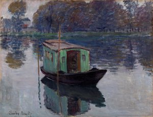 Das Atelierboot von Claude Monet