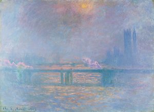 Die Themse mit der Charing Cross Bridge
