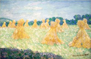 Die jungen Damen von Giverny, Sonneneffekt, 1894 von Claude Monet