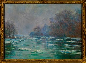 Die Debatte bei Vétheuil, Gemälde von Claude Monet, ca. 1880