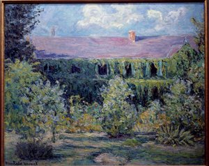 Das Haus des Malers Claude Monet in Giverny, Gemälde von Blanche Hosche (1865-1947) 19. Jahrhundert von Claude Monet