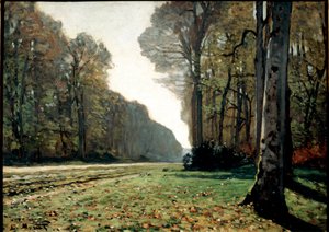 Der Gehweg von Chailly (Fontainebleau), ca. 1865 von Claude Monet