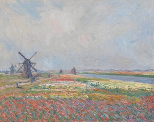 Tulpenfelder in der Nähe von Den Haag von Claude Monet