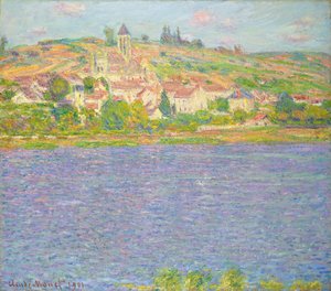 Vetheuil in der Sonne; Vetheuil, effet de Soleil, 1901 von Claude Monet