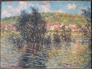 Vétheuil, gesehen von Lavacourt von Claude Monet