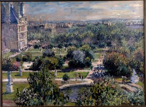 Blick über die Tuileriengärten in Paris von Claude Monet
