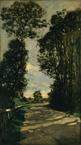 Spaziergang (Weg des Bauernhofs Saint-Siméon) von Claude Monet
