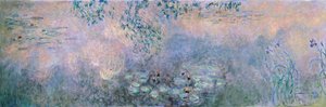 Seerosen (Le bassin aux nymphéas avec iris) von Claude Monet
