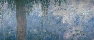 Seerosen: Morgen mit Trauerweiden, 1914-18 (rechter Abschnitt) von Claude Monet