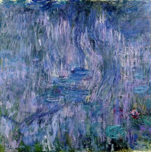 Seerosen und Reflexionen eines Weidenbaums, 1916-19 (Detail) von Claude Monet