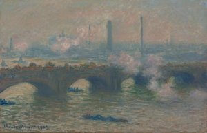 Waterloo-Brücke, grauer Tag
