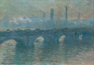 Waterloo-Brücke, graues Wetter