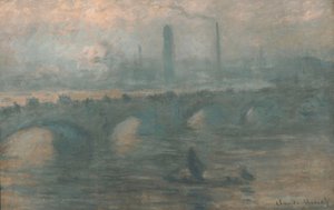 Waterloo-Brücke, nebliger Morgen