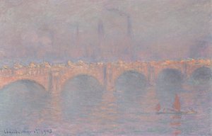 Waterloo Bridge, verschleierte Sonne
