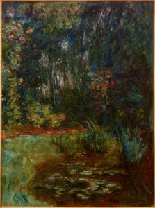 Winkel des Seerosenbeckens, 1918 von Claude Monet