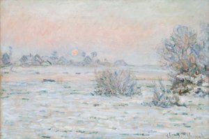 Wintersonne in Lavacourt von Claude Monet