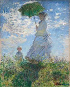 Frau mit Sonnenschirm - Madame Monet und ihr Sohn