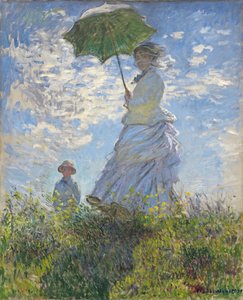 Frau mit einem Sonnenschirm - Madame Monet und ihr Sohn