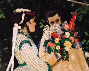 Frauen im Garten (Detail), ca. 1866