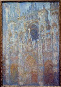 Das Portal der Kathedrale von Rouen, morgendliches Sonnenlicht, Harmonie in Blau. Gemälde von Claude Monet (1840-1926) 1893 von Claude Monet