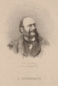 Porträt von Jacques Offenbach 1819-1880, 1870