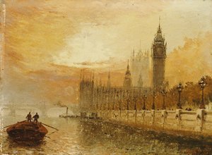 Ansicht von Westminster von der Themse
