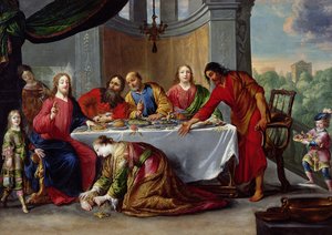 Christus im Haus des Simon des Pharisäers, um 1635 von Claude Vignon