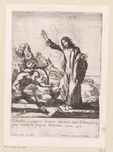 Christus befreit zwei Besessene von Dämonen von Claude Vignon