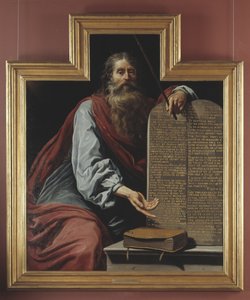 Moses mit den Gesetzestafeln von Claude Vignon