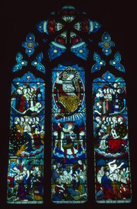 Das Westfenster, das das Jüngste Gericht darstellt, von Clayton und Bell, ca. 1860