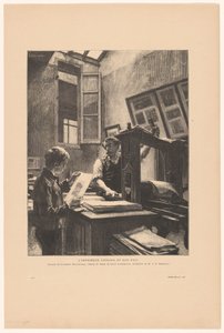 Drucker Liénard und sein Sohn