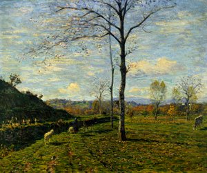 Ende Oktober, von Clemente Pugliese Levi (1855-1936) von Clemente Pugliese Levi