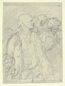 Ein Herr und zwei Begleiter von Célestin Nanteuil