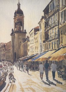 La Rochelle - Porte de la Grosse Horloge von Clive Wilson