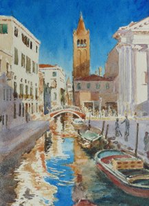 Rio Di S. Barnaba, Später Nachmittag, Silvester, 2020 von Clive Wilson
