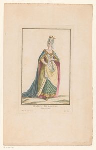 Porträt von Isabella von Bayern, Königin von Frankreich von Clément Pierre Marillier