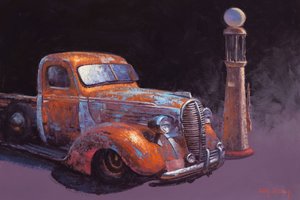 Verrosteter Pickup-Truck