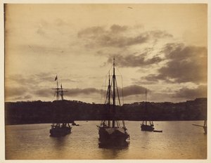 Nachtszene im Hafen von Col. Henry Stuart Wortley
