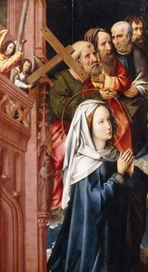 Die Jungfrau Maria mit vier Aposteln