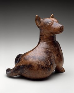 Halbsitzender Hund, Mexiko, Proto-Klassik, 100 v. Chr.-300 n. Chr. von Colima Culture