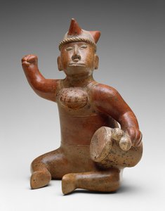 Sitzender Musiker, Mexiko, 100 v. Chr.-300 n. Chr.
