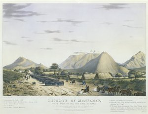 Höhen von Monterey, von der Saltillo-Straße in Richtung Stadt, [vom Westen,] [Worths Division bewegt sich unter den Kanonen des Feindes in Position, nach der Aktion von "St. Jeronimo," am Morgen des 21. September 1846]... [Nr. 2] von Colonel Daniel (after) Whiting Powers