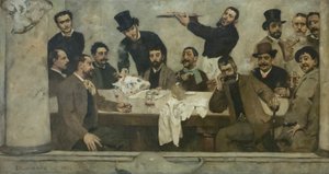 Die Löwengruppe von Columbano Bordalo Pinheiro