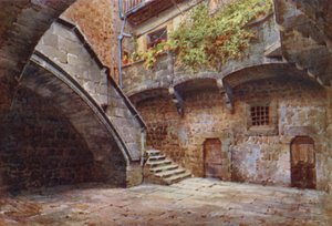 Innenhof des Palazzo Farnese, Viterbo