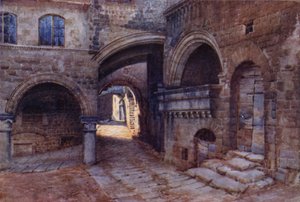 Piazza Pellegrino, Viterbo von Commendator Formilli