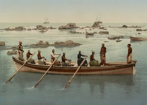 Bootsmänner, Jaffa, Israel, ca. 1890-1906