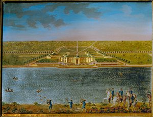 St. Hubert, ein Jagdschloss in der Nähe von Paris, gebaut von Ludwig XV von Compigne Compigne