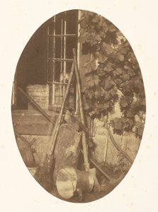 Stillleben mit Gartengeräten von Comte Olympe Aguado